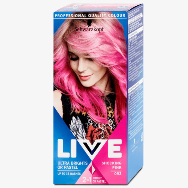 LIVE Ultra Brights or Pastel Hárliting 093 Shocking Pink