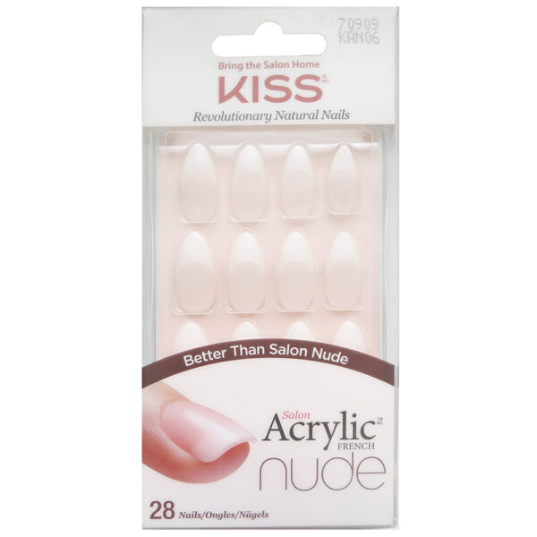 Salon Acrylic French Nude Nails KAN06 Peaceful