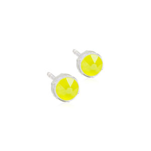 Electric Yellow Oyraringar Medisinskt Plastikk 6 mm