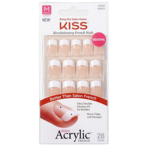 Salon Acrylic French Nails KSA12