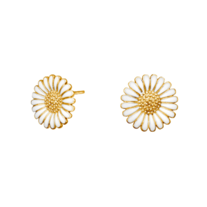 Marguerit Oyraringar Gylt Silvur 10 mm