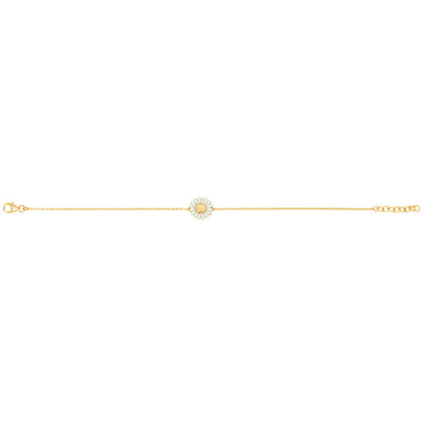 Marguerit Armband Gylt Silvur 10 mm