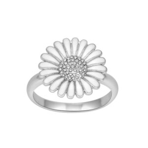 Marguerit Ringur Silvur 15 mm