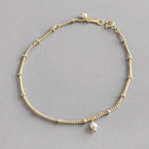 &Copenhagen Simple Pearl Armband Gylt Silvur
