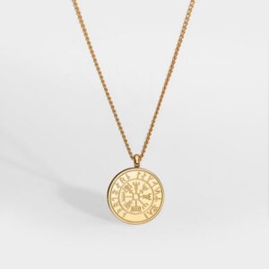 Northern Legacy Hálsketa til Menn Vegvisir Gylt