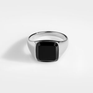 Northern Legacy Black Onyx Ringur Stál