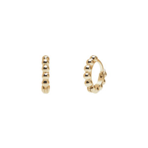 Multi Dot Hoops Oyraringar 10 mm Gylt Silvur