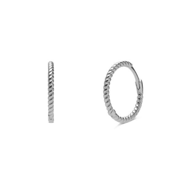 &Copenhagen Twisted Hoops Oyraringar Silvur