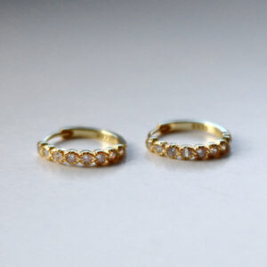 Shiny Hoops Oyraringar Gylt Silvur