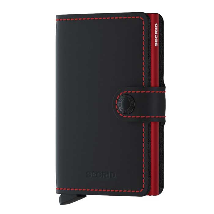 Miniwallet Matte Black & Red