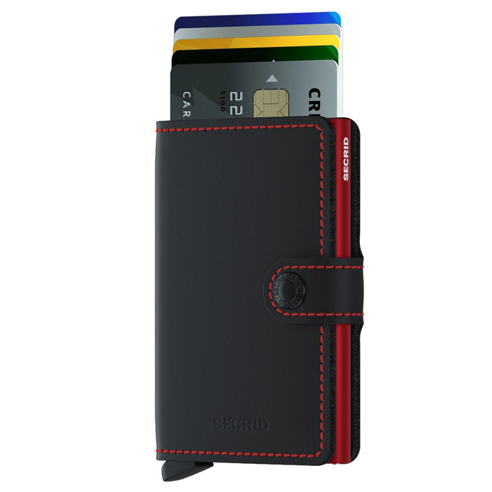 Miniwallet Matte Black & Red - Image 2