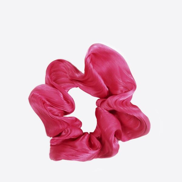 Sistie Hárlastikk Scrunchie Silk Pink