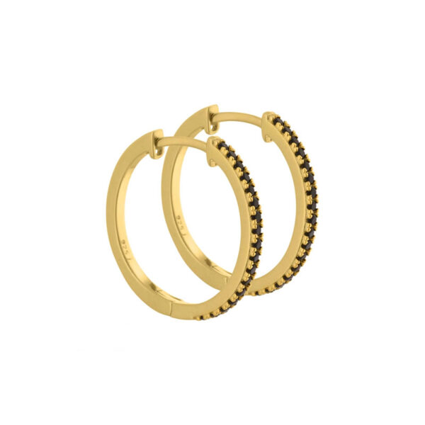 Claire Creol Oyraringar Gylt Silvur Black 20 mm