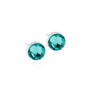 Turquoise Oyraringar Medisinskt Plastikk 6 mm