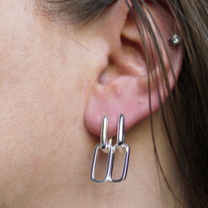 Cubic Creol Oyraringar Silvur