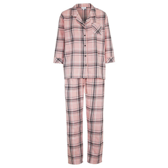 Damella Flannel Pyjamas Sett Pink