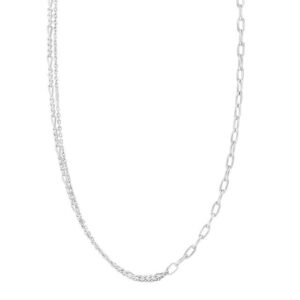 GIRLY52 Hálsketa Silvur