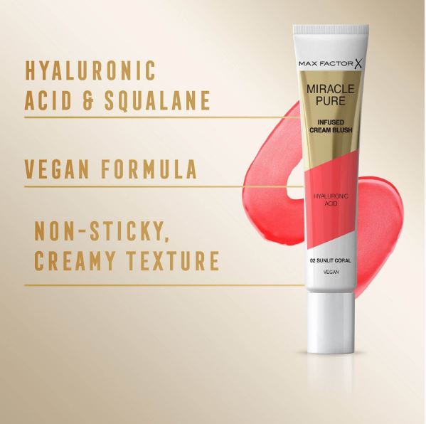 Miracle Pure Infused Cream Blush 02 Sunlit Coral - Image 3
