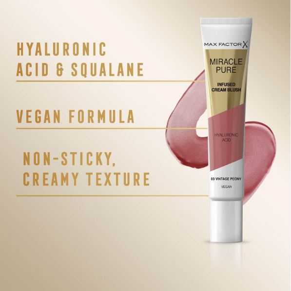 Miracle Pure Infused Cream Blush 03 Vintage Peony - Image 3