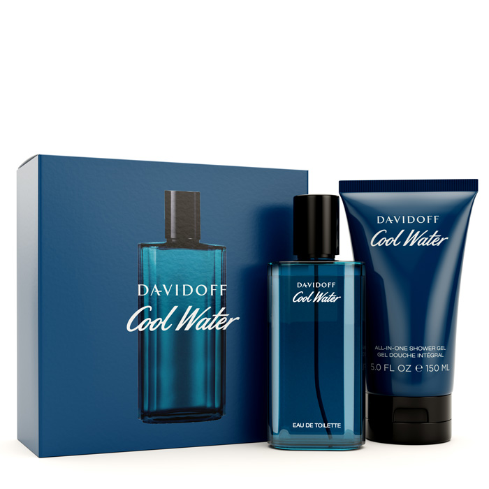 Davidoff Cool Water Gávueskja edt 75 ml + Shower Gel Reinfann