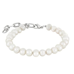 Perluarmband Stál