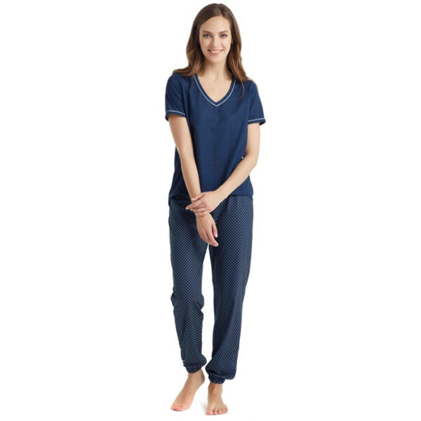 Pyjamas 51068 White Dots Navy Blue