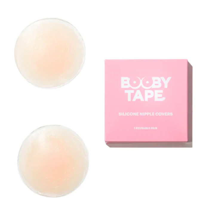 Booby Tape Reusable Nipple Covers Silicone 1 Pair Reinfann