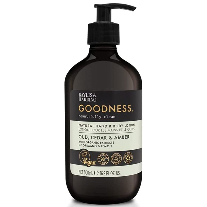 Goodness Oud, Cedar & Amber Hand & Body Lotion Reinfann