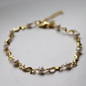 Rhumba Pearl Armband Gylt Silvur