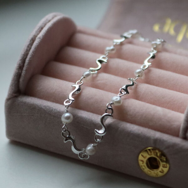 Rhumba Pearl Armband Silvur - Image 4