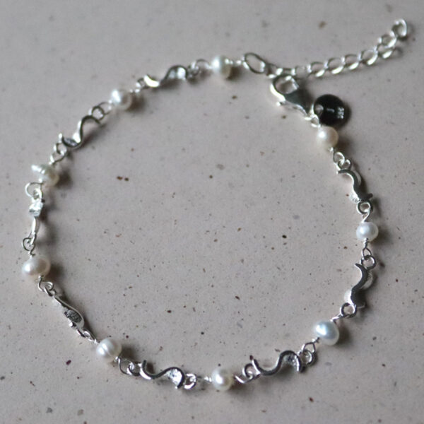 Rhumba Pearl Armband Silvur