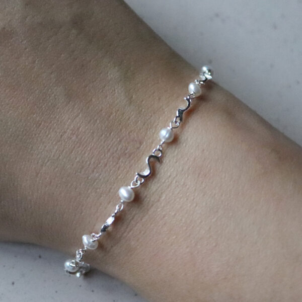 Rhumba Pearl Armband Silvur - Image 5