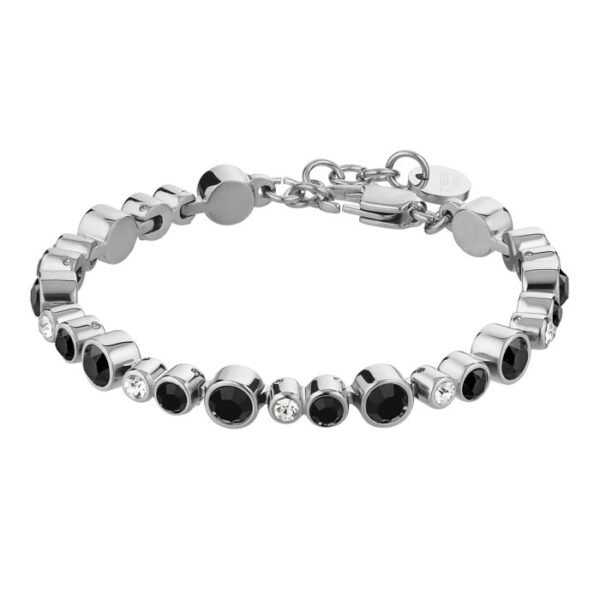 Teresia Armband Black Silvrað Stál