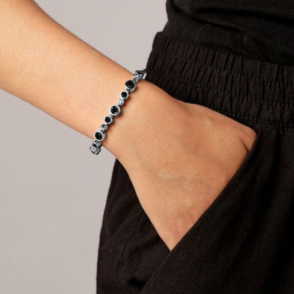 Teresia Armband Black Silvrað Stál - Image 2