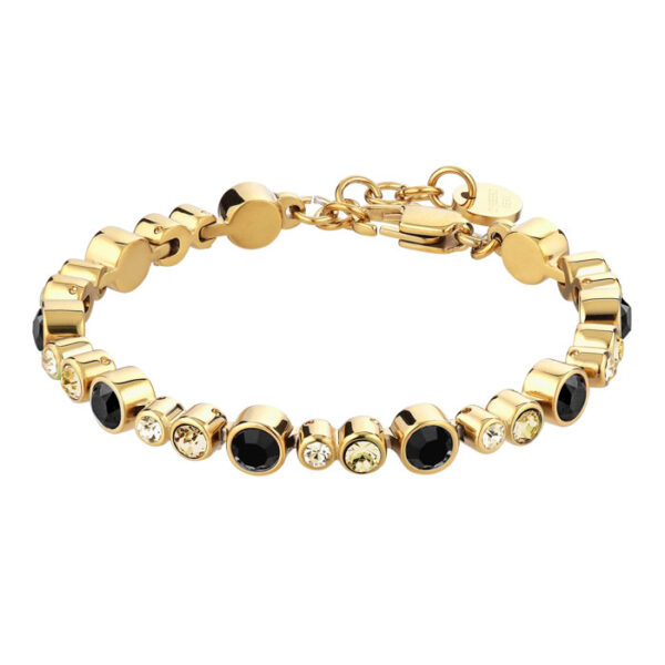 Teresia Armband Golden Black Gylt Stál