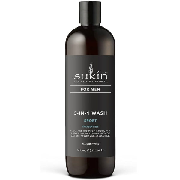 Sukin for Men 3-in-1 Wash Sport