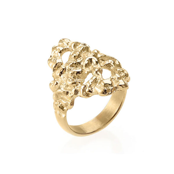Xenia Statement Ringur Gylt Stál