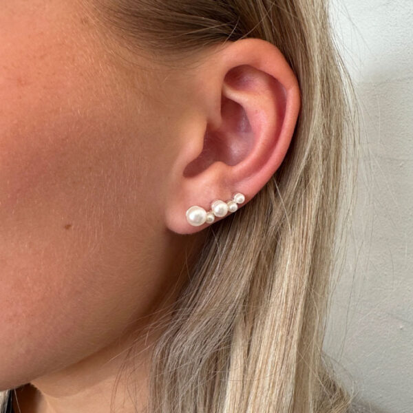Bubbels Up the Ear Oyraringar Silvur - Image 2