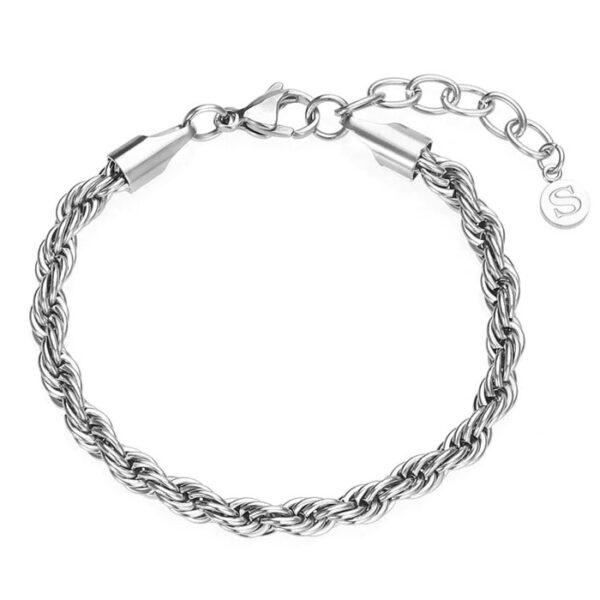 Rope Armband Stál