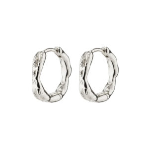 Eddy Hoops Small Oyraringar Silvrað