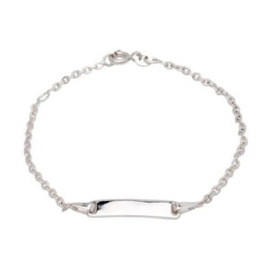 Armband við Plátu Silvur