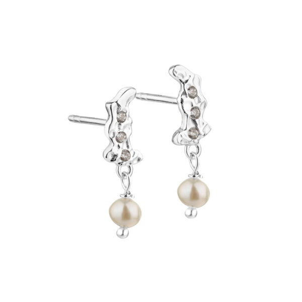 Pretty Pearl One Oyraringar Silvur - Image 5