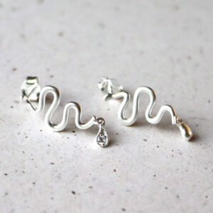 Snake Vims Oyraringar Silvur