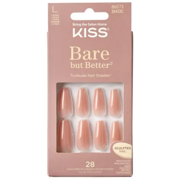 Kiss Bare But Better Nails Nude Glow