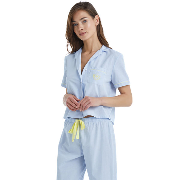 Pyjamas 60377/60379 Blue White - Image 3