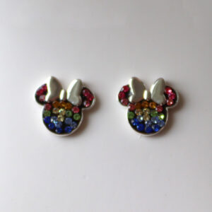 MInnie Mouse Rainbow Oyraringar Silvur