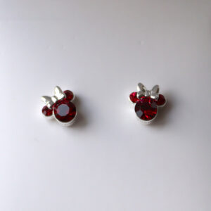 Minnie Mouse Red Oyraringar Silvur