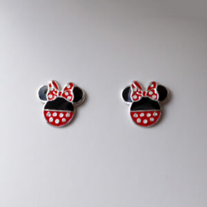 Minnie Mouse Oyraringar við Glasing Silvur
