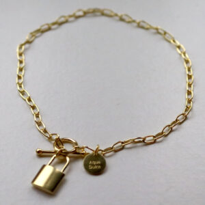 Lock Love Armband Gylt Silvur