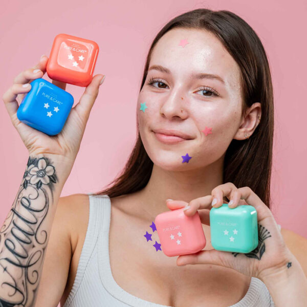 Anti-Pimples Patches Box Star Green & Blue - Image 3